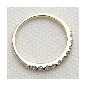 指輪 レディース ピンキーリング エタニティリング ダイヤモンドリング 10石 0.30ct イエローゴールドK18 指輪 注文製作 プレゼント ギフト 受注 爆買の画像