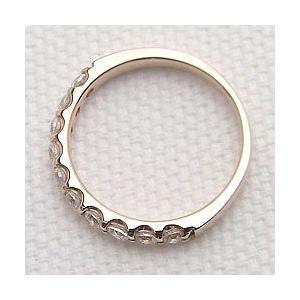 指輪 レディース ピンキーリング エタニティリング ダイヤモンドリング 10石 0.50ct ピンクゴールドK18 指輪 注文製作 プレゼント ギフト 受注 爆買の画像