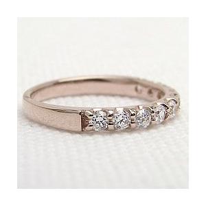 指輪 レディース ピンキーリング エタニティリング ダイヤモンドリング 10石 0.50ct ピンクゴールドK18 指輪 注文製作 プレゼント ギフト 受注 爆買の画像