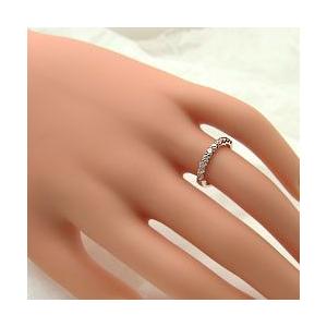 指輪 レディース ピンキーリング エタニティリング ダイヤモンドリング 10石 0.50ct ピンクゴールドK18 指輪 注文製作 プレゼント ギフト 受注 爆買の画像