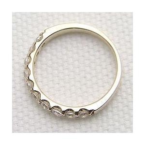 指輪 レディース ピンキーリング エタニティリング ダイヤモンドリング 10石 0.50ct イエローゴールドK18 指輪 注文製作 プレゼント ギフト 受注 爆買の画像