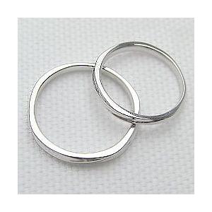 結婚指輪 ペアリング ホワイトゴールドK10 マリッジリング シンプル 10金 カップル 安い 注文製作 プレゼント ギフト 受注 爆買の画像