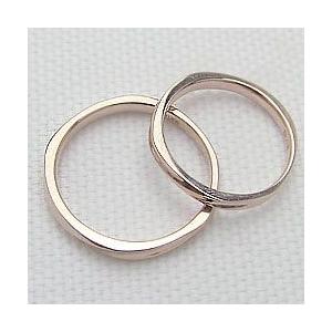 結婚指輪 マリッジリング デザインリング ピンクゴールドK10 ペアリング 2本セット 10金 受注 爆買の画像