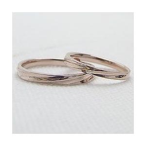 結婚指輪 ペアリング ピンクゴールドK10 シンプル マリッジリング 2本セット カップル 安い 注文製作 プレゼント ギフト 受注 爆買の画像