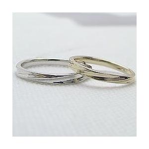 結婚指輪 マリッジリング デザインリング イエローゴールドK10 ホワイトゴールドK10 ペアリング 2本セット 10金 受注 爆買の画像