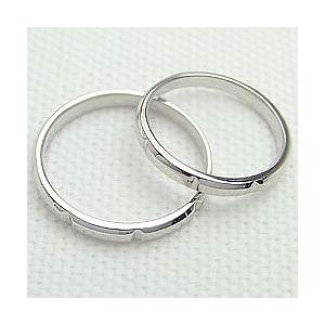 結婚指輪 ペアリング ホワイトゴールドK10 マリッジリング 10金 2本セット カップル 安い 注文製作 プレゼント ギフト 受注 爆買の画像