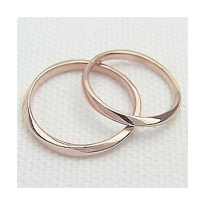 結婚指輪 マリッジリング シンプルデザイン ピンクゴールドK10 ペア 