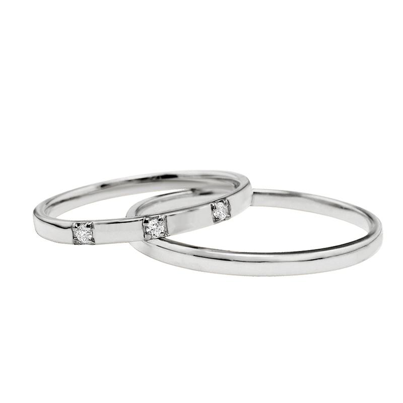 結婚指輪 プラチナ ペアリング Pt900 マリッジリング ダイヤモンドリング カップル 安い 注文製作 プレゼント ギフト 受注 爆買の画像