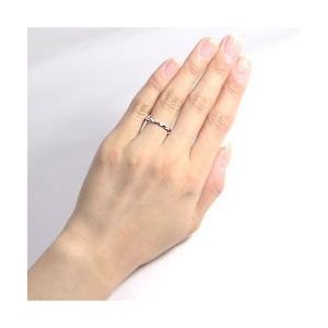 結婚指輪 スリーストーン ダイヤモンド マリッジリング トリロジー ホワイトゴールドK18 ペアリング 18金 受注 爆買の画像