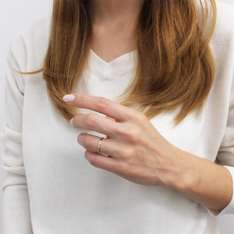 結婚指輪 ペアリング 18金 スリーストーン ダイヤモンド K18 トリロジー マリッジリング  カップル 注文製作 プレゼント ギフト 受注 爆買の画像