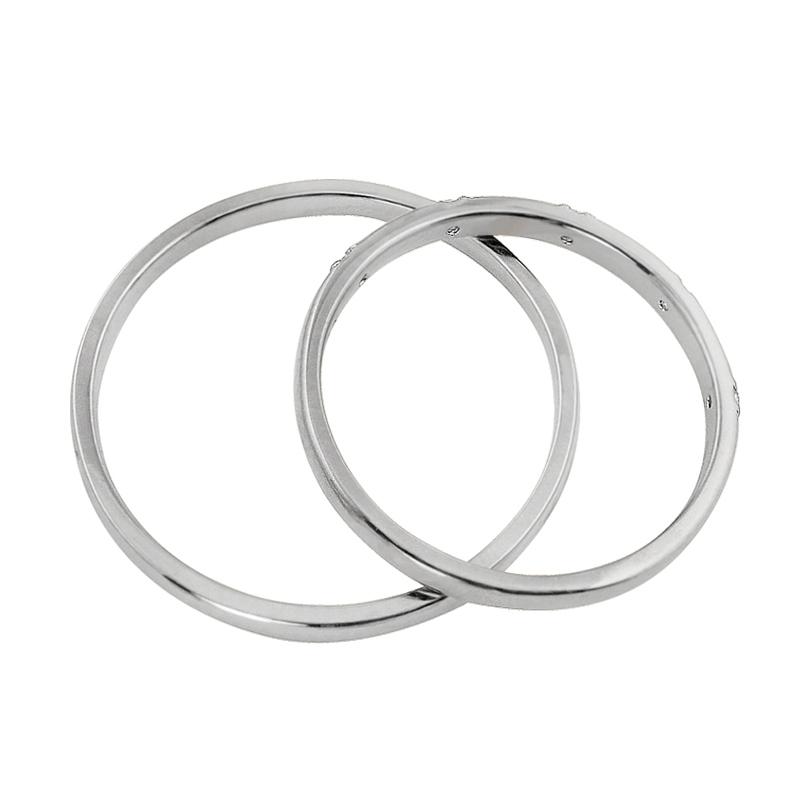 指輪 ペア 結婚指輪 プラチナ ファイブストーン ダイヤモンドリング ペアリング Pt900 カップル 安い 注文製作 プレゼント ギフト 受注 爆買の画像