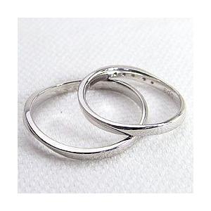 結婚指輪 ペアリング ホワイトゴールドK10 ダイヤモンド マリッジリング カップル 安い 注文製作 プレゼント ギフト 受注 爆買の画像