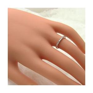 結婚指輪 ダイヤモンド エタニティリング 0.30ct 平打ち マリッジリング イエローゴールドK10 ホワイトゴールドK10 ペアリング 10金 受注 爆買の画像