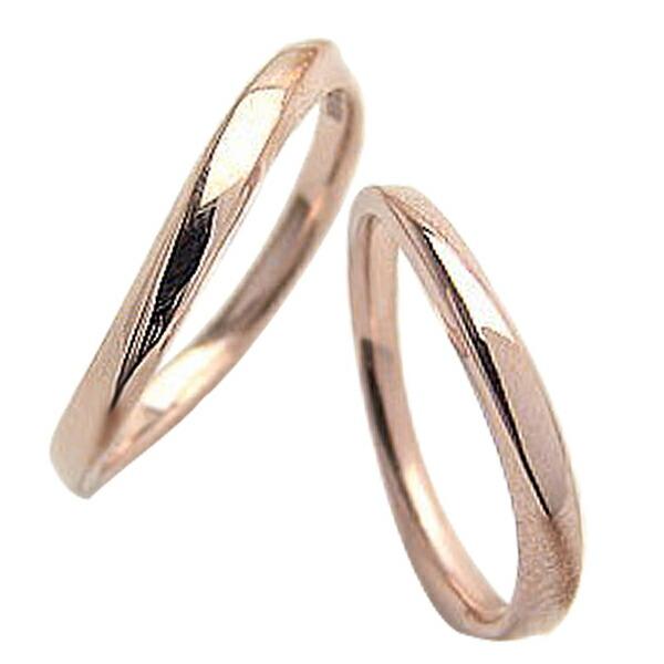 超人気の 結婚指輪 マリッジリング デザインリング ピンクゴールドk18 ペアリング 2本セット 超大特価 Atempletonphoto Com