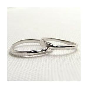 結婚指輪 マリッジリング デザインリング ホワイトゴールドK10 ペアリング 2本セット 受注 爆買の画像