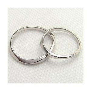 結婚指輪 マリッジリング デザインリング ホワイトゴールドK10 ペアリング 2本セット 受注 爆買の画像