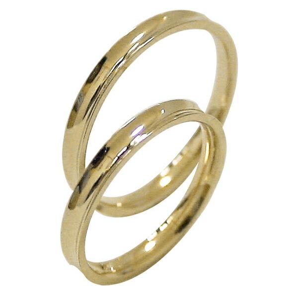 結婚指輪 ペアリング イエローゴールドK10 マリッジリング 10金 2本セット カップル 安い バレンタインデー プレゼント ギフト  :10081613:ジュエリーアイ - 通販 - Yahoo!ショッピング