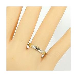 結婚指輪 マリッジリング イエローゴールドK10 ホワイトゴールドK10 デザインリング ペアリング 10金 受注 爆買の画像