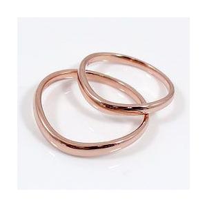 Jewelry i 結婚指輪 Vライン マリッジリング ピンクゴールドK18