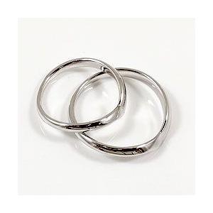 結婚指輪 Vライン マリッジリング ホワイトゴールドK10 V字 ペアリング 2本セット 受注 爆買の画像