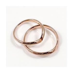 ペアリング Vライン マリッジリング ピンクゴールドK10 結婚指輪 カップル 安い 注文製作 プレゼント ギフト 受注 爆買の画像