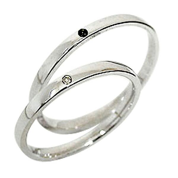 通販 結婚指輪 一粒 シンプル ダイヤモンド 結婚指輪 ブラックダイヤ シンプル マリッジリング ホワイトゴールドk18 一粒 ペアリング 和寒町 Ede0c65c Studio J Co