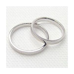 結婚指輪 ペアリング 平打ち2.5mm ホワイトゴールドK10 マリッジリング K10WG カップル 安い 注文製作 プレゼント ギフト 受注 爆買の画像
