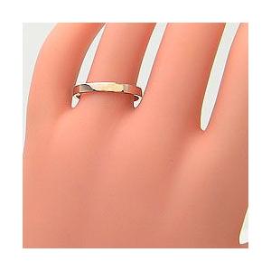 結婚指輪 ペアリング ピンクゴールドK10 平打ち2.5mm マリッジリング カップル 安い 注文製作 プレゼント ギフト 受注 爆買の画像