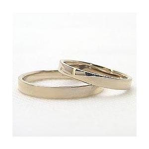 結婚指輪 平打ち 2.5ミリ幅 マリッジリング イエローゴールドK10 ペアリング 2本セット 受注 爆買の画像