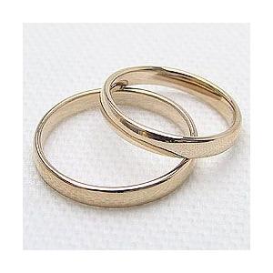 結婚指輪 平甲丸 3mm幅 マリッジリング イエローゴールドK10 ペアリング 10金 受注 爆買の画像