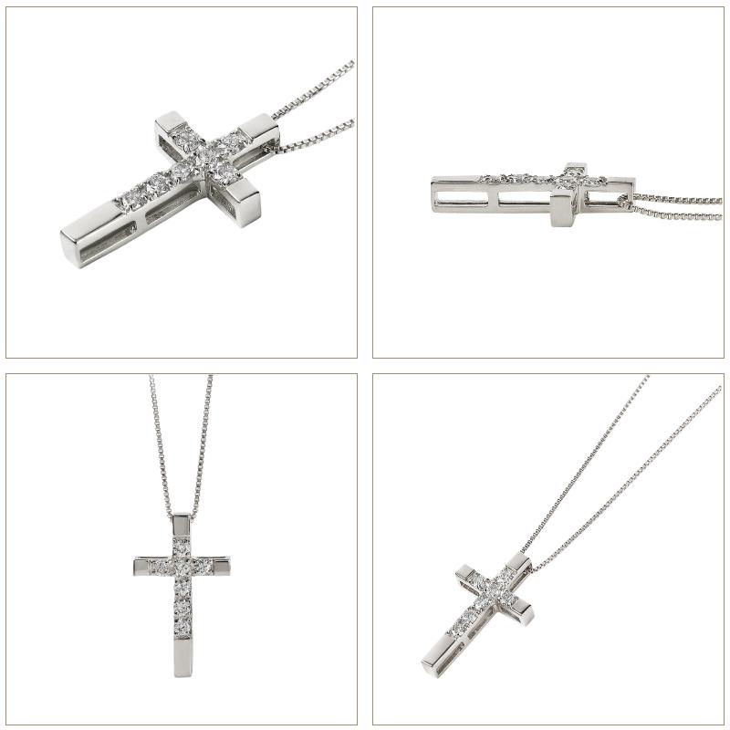 Jewelry i ネックレス レディース クロスネックレス プラチナ Jewelry i ネックレス レディース クロスネックレス プラチナ