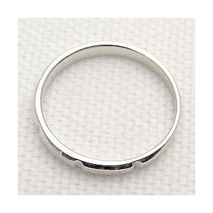 メンズリング ホワイトゴールド メンズ リング 18金 K18 K18WG ゴールド シンプルデザイン シンプル 指輪 Men's 男性用 誕生日 記念日 受注 爆買の画像