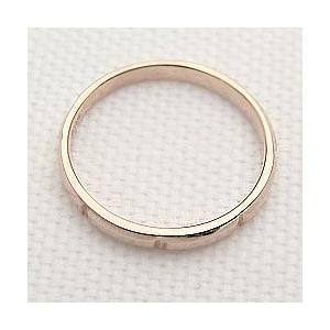 メンズ リング メンズリング ピンクゴールドK18 ゴールド 18金 K18 K18PG シンプルデザイン デザインリング 指輪 Men's 男性用 誕生日 記念日 受注 爆買の画像