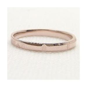 メンズ リング メンズリング ピンクゴールドK18 ゴールド 18金 K18 K18PG シンプルデザイン デザインリング 指輪 Men's 男性用 誕生日 記念日 受注 爆買の画像
