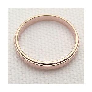 メンズ リング ライン ピンクゴールド K10 ゴールド 10金 メンズリング Men's 男性用 K10PG 指輪 シンプルライン 贈り物 男性アクセサリー 受注 爆買の画像