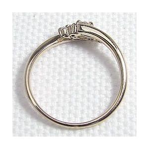 指輪 レディース ピンキーリング セブンストーン ダイヤモンド リング ピンキーリング 0.16ct イエローゴールドK18 指輪 注文製作 プレゼント ギフト 受注 爆買の画像