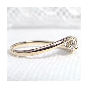 指輪 レディース ピンキーリング セブンストーン ダイヤモンド リング 0.16ct イエローゴールドK18 指輪 注文製作 プレゼント ギフト 受注 爆買の画像