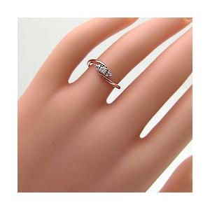 指輪 レディース ピンキーリング セブンストーン ダイヤモンド リング 0.16ct イエローゴールドK10 指輪 注文製作 プレゼント ギフト 受注 爆買の画像