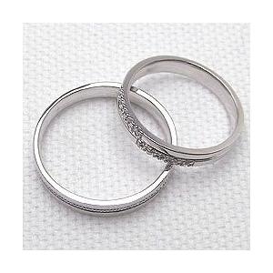 結婚指輪 ペアリング クロスリング ダイヤモンドリング ホワイト 