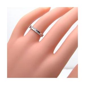 結婚指輪 クロス ペアリング ダイヤモンド マリッジリング ホワイトゴールドK10 カップル 安い 注文製作 プレゼント ギフト 受注 爆買の画像