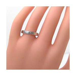 結婚指輪 クロス ペアリング ダイヤモンド ピンクゴールドK10 ホワイトゴールドK10 マリッジリング カップル 安い 注文製作 プレゼント ギフト 受注 爆買の画像