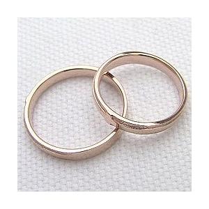結婚指輪 クロスペアリング ピンクゴールドK10 マリッジリング 10金 カップル 安い 注文製作 プレゼント ギフト 受注 爆買の画像