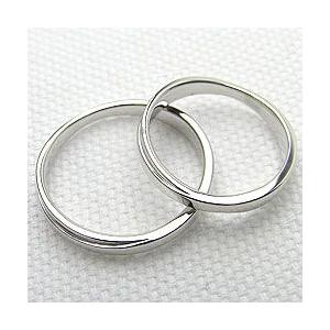 結婚指輪 ペアリング 交差 クロス デザイン マリッジリング ホワイトゴールドK10 カップル 安い 注文製作 プレゼント ギフト 受注 爆買の画像