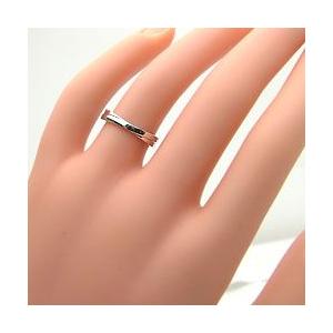 結婚指輪 ペアリング 交差 クロス デザイン マリッジリング ホワイトゴールドK10 カップル 安い 注文製作 プレゼント ギフト 受注 爆買の画像