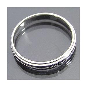 メンズ リング クロスライン メンズリング ゴールド ホワイトゴールドK10 10金 K10WG 指輪 Men's 男性用 誕生日 クロス 十字架 受注 爆買の画像