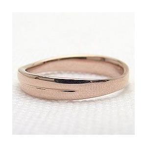 クロスリング ピンクゴールドK18 K18PG ピンキーリング 注文製作 プレゼント ギフト 受注 爆買の画像