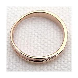 クロスリング ピンクゴールドK18 K18PG ピンキーリング 注文製作 プレゼント ギフト 受注 爆買の画像