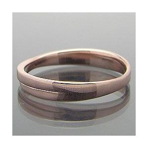 クロスメンズリング ピンクゴールドK18 指輪 K18PG Men'sring 誕生日 アクセサリー オシャレ 受注 爆買の画像