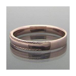 クロスメンズリング ピンクゴールドK18 K18PG 指輪 誕生日 アクセサリー オシャレ 受注 爆買の画像