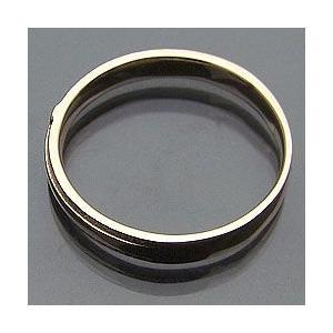 クロスメンズリング イエローゴールドK18 K18YG 指輪 誕生日 アクセサリー オシャレ 受注 爆買の画像